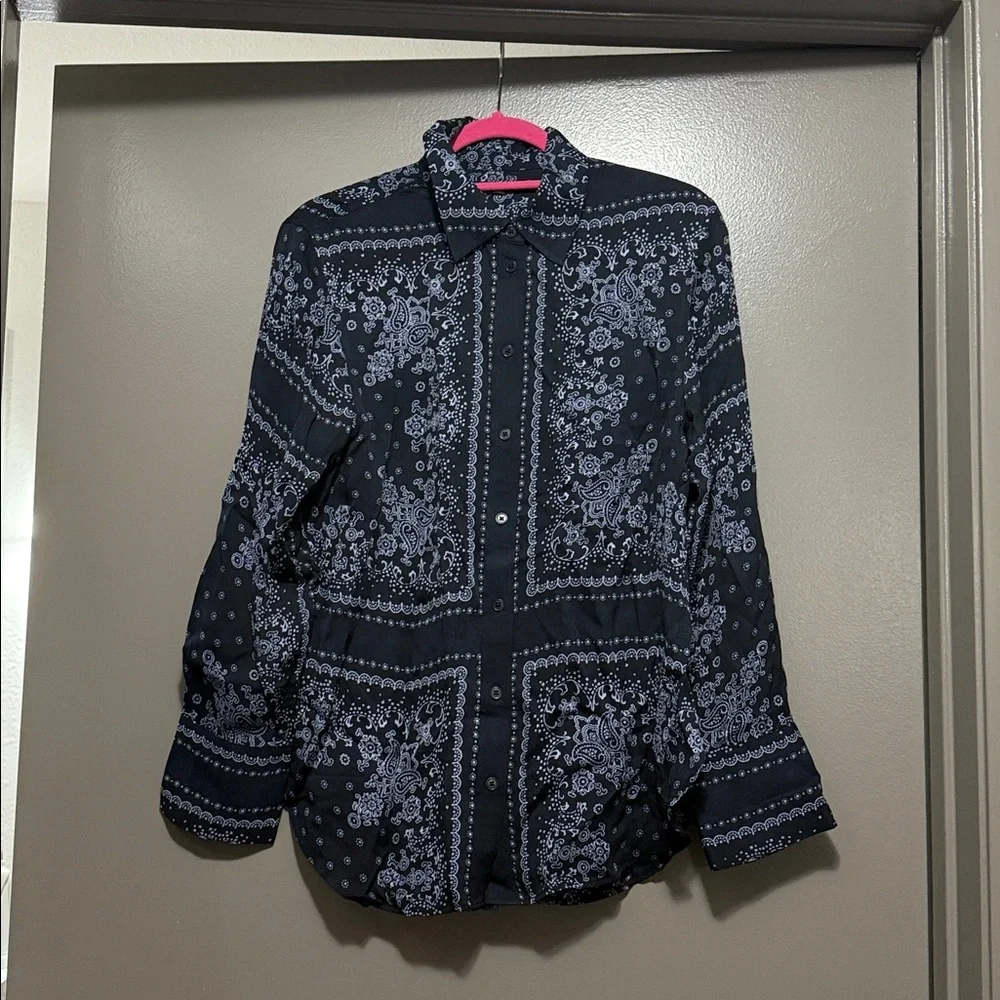 Madewell Black and Gray Button Down Shirt - Picture 7 of 9